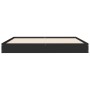 Estructura de cama madera de ingeniería negra 150x200 cm de vidaXL, Camas y somieres - Ref: Foro24-842015, Precio: 93,30 €, D...
