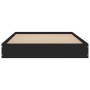 Estructura de cama madera de ingeniería negra 100x200 cm de vidaXL, Camas y somieres - Ref: Foro24-842057, Precio: 65,12 €, D...