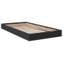 Estructura de cama madera de ingeniería negra 100x200 cm de vidaXL, Camas y somieres - Ref: Foro24-842057, Precio: 65,12 €, D...