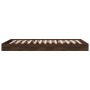 Estructura de cama madera de ingeniería marrón roble 100x200 cm de vidaXL, Camas y somieres - Ref: Foro24-842062, Precio: 65,...