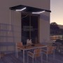 Toldo retráctil manual con LED gris antracita 350x250 cm de vidaXL, Toldos - Ref: Foro24-3051244, Precio: 415,53 €, Descuento: %