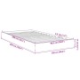 Estructura de cama madera de ingeniería marrón roble 100x200 cm de vidaXL, Camas y somieres - Ref: Foro24-842062, Precio: 65,...