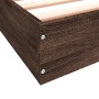 Estructura de cama madera de ingeniería marrón roble 90x190 cm de vidaXL, Camas y somieres - Ref: Foro24-842076, Precio: 67,4...