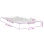 Estructura de cama madera de ingeniería marrón roble 90x190 cm de vidaXL, Camas y somieres - Ref: Foro24-842076, Precio: 67,4...