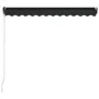 Toldo retráctil manual con LED gris antracita 350x250 cm de vidaXL, Toldos - Ref: Foro24-3051244, Precio: 450,01 €, Descuento: %