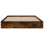 Estructura de cama madera de ingeniería roble ahumado 90x190 cm de vidaXL, Camas y somieres - Ref: Foro24-842074, Precio: 60,...