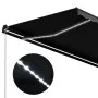Toldo retráctil manual con LED gris antracita 350x250 cm de vidaXL, Toldos - Ref: Foro24-3051244, Precio: 450,01 €, Descuento: %
