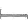 Estructura cama madera ingeniería metal gris Sonoma 75x190 cm de vidaXL, Camas y somieres - Ref: Foro24-845625, Precio: 66,61...