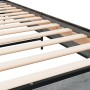 Estructura cama madera ingeniería metal gris Sonoma 75x190 cm de vidaXL, Camas y somieres - Ref: Foro24-845625, Precio: 66,61...