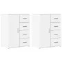 Aparadores 2 uds madera de ingeniería blanco 59x39x80 cm de vidaXL, Aparadores - Ref: Foro24-3276630, Precio: 216,55 €, Descu...