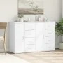 Aparadores 2 uds madera de ingeniería blanco 59x39x80 cm de vidaXL, Aparadores - Ref: Foro24-3276630, Precio: 216,55 €, Descu...