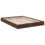 Estructura de cama madera de ingeniería marrón roble 120x190 cm de vidaXL, Camas y somieres - Ref: Foro24-842055, Precio: 83,...