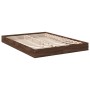 Estructura de cama madera de ingeniería marrón roble 120x190 cm de vidaXL, Camas y somieres - Ref: Foro24-842055, Precio: 83,...