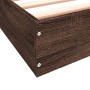 Estructura de cama madera de ingeniería marrón roble 120x190 cm de vidaXL, Camas y somieres - Ref: Foro24-842055, Precio: 83,...