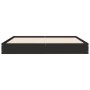 Estructura de cama madera de ingeniería negra 135x190 cm de vidaXL, Camas y somieres - Ref: Foro24-842043, Precio: 89,15 €, D...