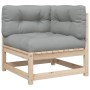 Juego de sofás de jardín 8 pzas con conjines madera maciza pino de vidaXL, Conjuntos de jardín - Ref: Foro24-3299324, Precio:...