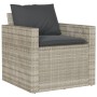 Set de sofás de jardín 4 pzas y cojines ratán sintético gris de vidaXL, Conjuntos de jardín - Ref: Foro24-366364, Precio: 232...