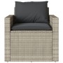 Set de sofás de jardín 4 pzas y cojines ratán sintético gris de vidaXL, Conjuntos de jardín - Ref: Foro24-366364, Precio: 232...