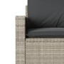 Set de sofás de jardín 4 pzas y cojines ratán sintético gris de vidaXL, Conjuntos de jardín - Ref: Foro24-366364, Precio: 232...
