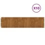 Bordes de césped acero corten flexible 10 piezas 25x103 cm de vidaXL, Recortadoras de césped - Ref: Foro24-821896, Precio: 88...
