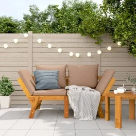 Gartenbank mit Kissen 2 in 1 aus massivem Akazienholz von vidaXL, Gartenbänke - Ref: Foro24-367582, Preis: 264,93 €, Rabatt: %