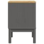 Mesita de noche FLORO madera maciza de pino gris 45x39x57 cm de vidaXL, Mesitas de noche - Ref: Foro24-374004, Precio: 72,68 ...