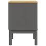 Mesita de noche FLORO madera maciza de pino gris 45x39x57 cm de vidaXL, Mesitas de noche - Ref: Foro24-374004, Precio: 71,58 ...