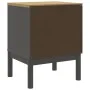 Mesita de noche FLORO madera maciza de pino gris 45x39x57 cm de vidaXL, Mesitas de noche - Ref: Foro24-374004, Precio: 71,58 ...