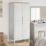 Armario FLORO madera maciza de pino blanco 77x53x171 cm de vidaXL, Armarios roperos - Ref: Foro24-374006, Precio: 251,84 €, D...