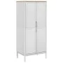 Armario FLORO madera maciza de pino blanco 77x53x171 cm de vidaXL, Armarios roperos - Ref: Foro24-374006, Precio: 251,84 €, D...