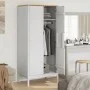 Armario FLORO madera maciza de pino blanco 77x53x171 cm de vidaXL, Armarios roperos - Ref: Foro24-374006, Precio: 251,84 €, D...