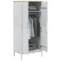 Armario FLORO madera maciza de pino blanco 77x53x171 cm de vidaXL, Armarios roperos - Ref: Foro24-374006, Precio: 251,84 €, D...