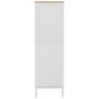 Armario FLORO madera maciza de pino blanco 77x53x171 cm de vidaXL, Armarios roperos - Ref: Foro24-374006, Precio: 251,84 €, D...