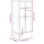 Armario FLORO madera maciza de pino blanco 77x53x171 cm de vidaXL, Armarios roperos - Ref: Foro24-374006, Precio: 251,84 €, D...