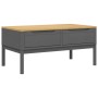 Mesa de centro FLORO madera maciza de pino gris 99x55,5x45 cm de vidaXL, Mesas de centro - Ref: Foro24-374019, Precio: 131,14...