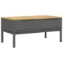 Mesa de centro FLORO madera maciza de pino gris 99x55,5x45 cm de vidaXL, Mesas de centro - Ref: Foro24-374019, Precio: 125,16...