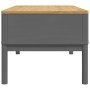 Mesa de centro FLORO madera maciza de pino gris 99x55,5x45 cm de vidaXL, Mesas de centro - Ref: Foro24-374019, Precio: 131,14...