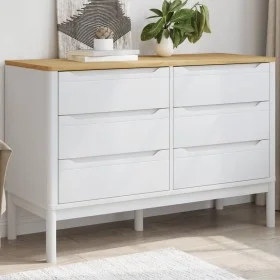 Cómoda cajonera FLORO madera maciza de pino blanco de vidaXL, Cajoneras - Ref: Foro24-374012, Precio: 173,22 €, Descuento: %