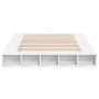 Estructura de cama madera de ingeniería blanca 160x200 cm de vidaXL, Camas y somieres - Ref: Foro24-3280461, Precio: 168,66 €...
