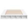 Estructura de cama madera de ingeniería blanca 150x200 cm de vidaXL, Camas y somieres - Ref: Foro24-3280468, Precio: 156,59 €...