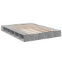 Estructura de cama madera de ingeniería gris Sonoma 140x200 cm de vidaXL, Camas y somieres - Ref: Foro24-3280480, Precio: 174...