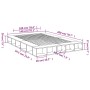 Estructura de cama madera de ingeniería gris Sonoma 140x200 cm de vidaXL, Camas y somieres - Ref: Foro24-3280480, Precio: 174...