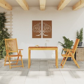 Juego de comedor de jardín 3 piezas madera maciza de acacia de vidaXL, Conjuntos de jardín - Ref: Foro24-3295254, Precio: 275...