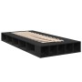 Estructura de cama madera de ingeniería negra 100x200 cm de vidaXL, Camas y somieres - Ref: Foro24-3280511, Precio: 125,25 €,...