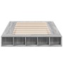 Estructura de cama madera de ingeniería gris Sonoma 140x190 cm de vidaXL, Camas y somieres - Ref: Foro24-3280494, Precio: 171...
