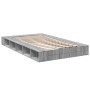 Estructura de cama madera de ingeniería gris Sonoma 140x190 cm de vidaXL, Camas y somieres - Ref: Foro24-3280494, Precio: 171...
