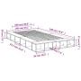 Estructura de cama madera de ingeniería gris Sonoma 140x190 cm de vidaXL, Camas y somieres - Ref: Foro24-3280494, Precio: 171...