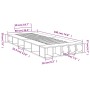 Estructura de cama madera de ingeniería roble Sonoma 90x190 cm de vidaXL, Camas y somieres - Ref: Foro24-3280526, Precio: 117...
