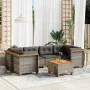 7-piece garden sofa set with gray synthetic rattan cushions by vidaXL, Garden sets - Ref: Foro24-3261744, Price: 569,21 €, Di...