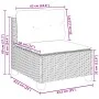 7-piece garden sofa set with gray synthetic rattan cushions by vidaXL, Garden sets - Ref: Foro24-3261744, Price: 569,21 €, Di...